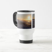 Horseneck Strandsnowy-Sonnenaufgang-Tasse Reisebecher (Vorderseite Links)