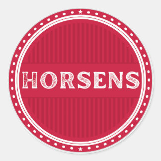 Horsens City Pride Emblem – Danish Identity Runder Aufkleber