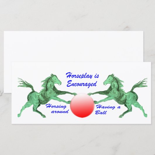 Horseplay wird gefördert (Vorne/Hinten)