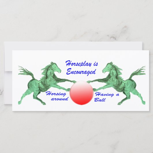 Horseplay wird gefördert (Vorderseite)