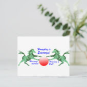 Horseplay wird gefördert postkarte (Stehend Vorderseite)