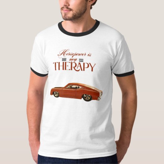 Horsepower ist mein therapeutischer T - Shirt - ei (Vorderseite)