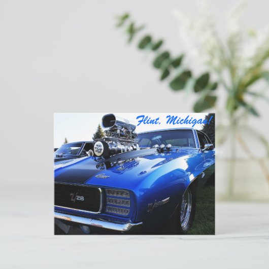 Horsepower Postkarte (Stehend Vorderseite)