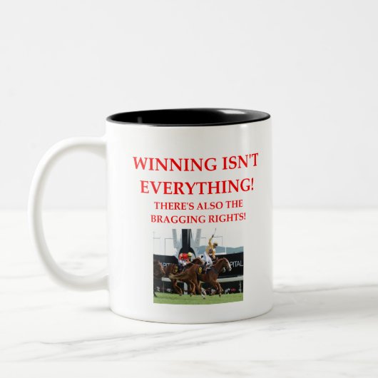 Horseracing Zweifarbige Tasse (Links)