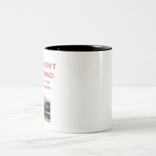 Horseracing Zweifarbige Tasse (Mittel)