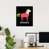 Horseradish Funny Horse Pub Dark BG Poster (Heimbüro)
