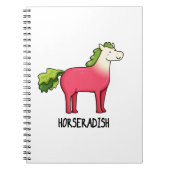 Horseradish Funny Horse Pub Notizblock (Vorderseite)