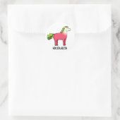 Horseradish Funny Horse Pub Runder Aufkleber (Tasche)