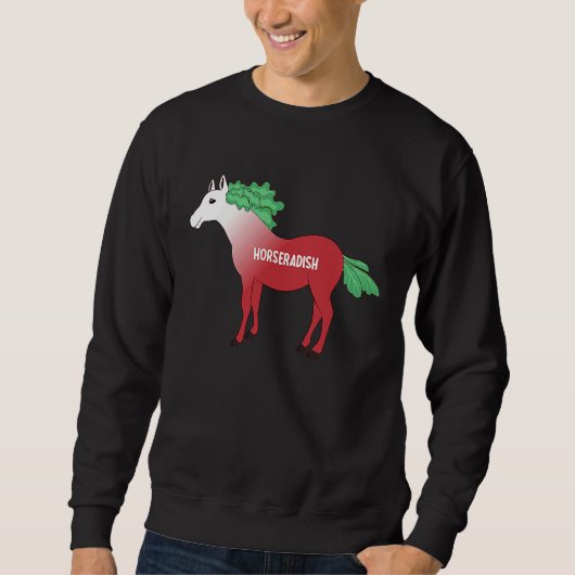 Horseradish Horse Whisperer Animal Farming Radish Sweatshirt (Vorderseite)