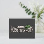 Horseradish Month T - Shirt Postkarte (Stehend Vorderseite)