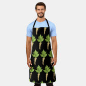 Horseradish Muster 2 All-Over-Print-Schürze Schürze (Getragen)