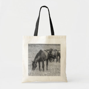 HORSEs Animals B&W Budget Tasche