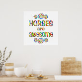 HORSES ARE AWESOME POSTER (Küche)