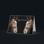 Horses Birthday Card Karte<br><div class="desc">Horses design for Birthday Card</div>