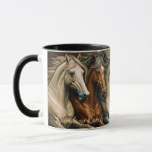 Horses coffee mug tasse (Links)