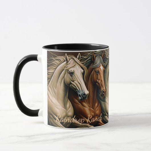 Horses coffee mug tasse (Links)
