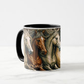 Horses coffee mug tasse (Vorderseite Links)