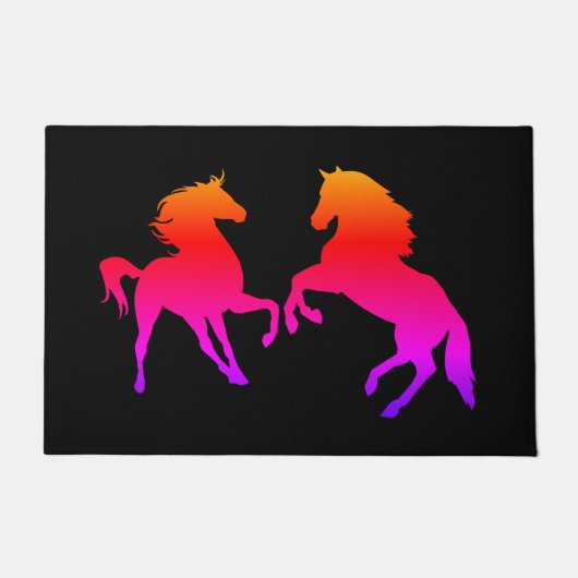 Horses Couple Doormat Fußmatte (Vorderseite)