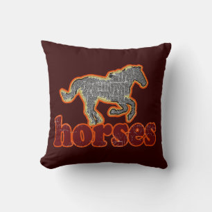 horses farm style decor kissen