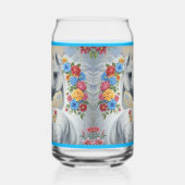  Horses framed in flowers  Dosenglas (Links)