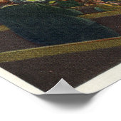 Horses Going to the Post at Race Track Poster (Ecke)