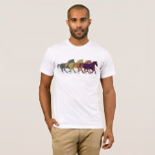Horses. Landtiere T-Shirt (Vorne ganz)