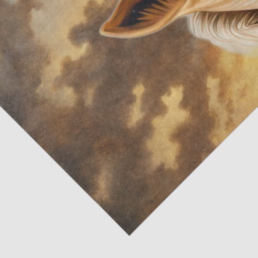 Horses Lighthouse & Ocean Scene Seidenpapier (Detail)