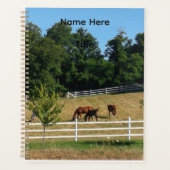 Horses Notebook Planer (Vorderseite)