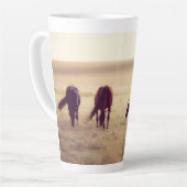 Horses on pasture milchtasse (Linke Ecke)