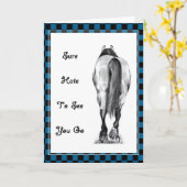HORSE'S REAR: HAT TO SEE YOU GO: ARTWORK KARTE (Gelbe Blume)