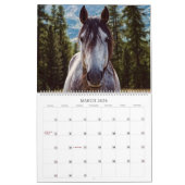 Horses Unbridled Wildlife Photography Custom Year Kalender (Mär 2026)