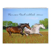Horses Unbridled Wildlife Photography Custom Year Kalender (Titelbild)
