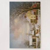 Horses | Winter im Land | George Durrie Puzzle (Vertikal)