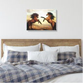 Horses | Zazzle_Growshop. Leinwanddruck (Insitu (Schlafzimmer))