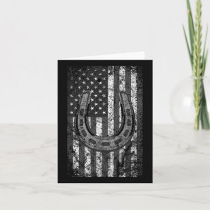 Horsescute Ss Niedlich Ss American Flag USA for Karte
