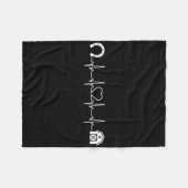 Horsescute Ss Niedlich Ss Barn Heartbeat Rid Fleecedecke (Vorderseite (Horizontal))