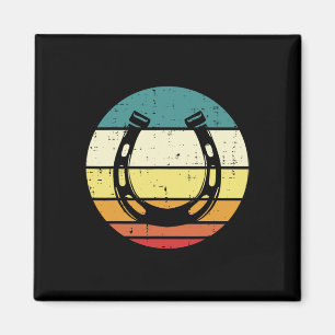 Horsescute Ss Niedlich Ss Sunset Retro Horseback Magnet
