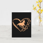 Horsescute Ss Niedliches Herz Gestaltetes Design - Karte (Gelbe Blume)