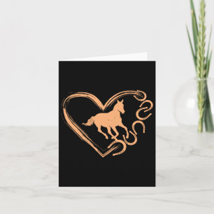 Horsescute Ss Niedliches Herz Gestaltetes Design - Karte