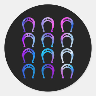 Horsescute Ss Niedliches Pferd Reiten Reitstall Runder Aufkleber