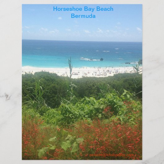 Horseshoe Bay Beach, Bermuda Briefbogen (Vorderseite)