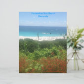 Horseshoe Bay Beach, Bermuda Briefbogen (Stehend Vorderseite)