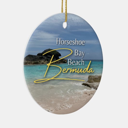 Horseshoe Bay Beach Bermuda Keramik Ornament (Rechts)