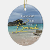 Horseshoe Bay Beach Bermuda Keramik Ornament (Links)