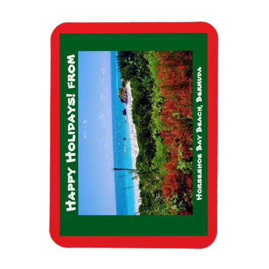 Horseshoe Bay Beach, Bermuda Magnet (Vertikal)