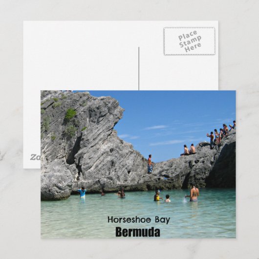 Horseshoe Bay, Bermuda Postkarte (Vorne/Hinten)