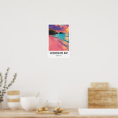 Horseshoe Bay Bermuda Reiseplakat Poster (Küche)