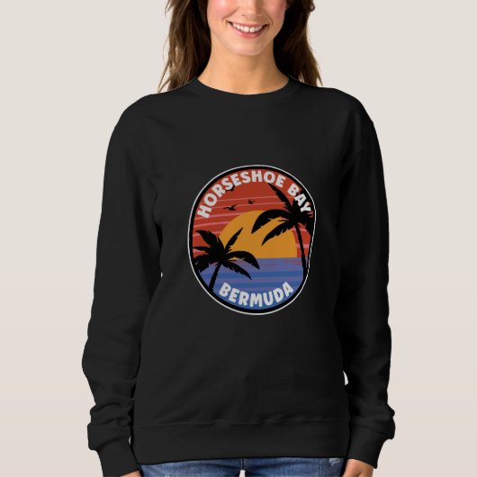 Horseshoe Bay Bermuda Sunset Paradise Sweatshirt (Vorderseite)