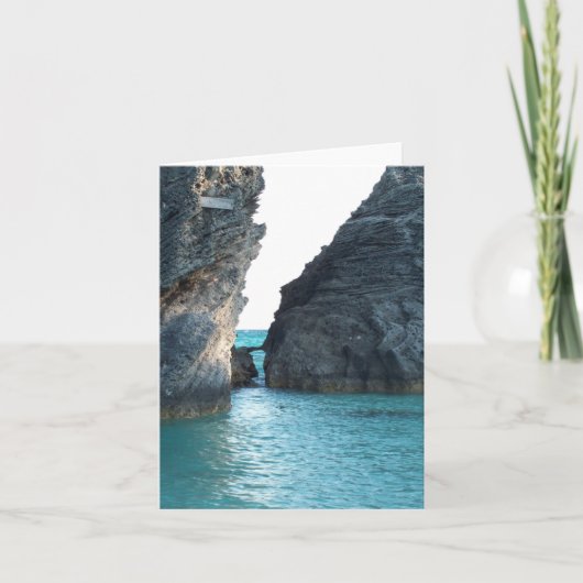 Horseshoe Beach Bermuda Karte (Vorderseite)