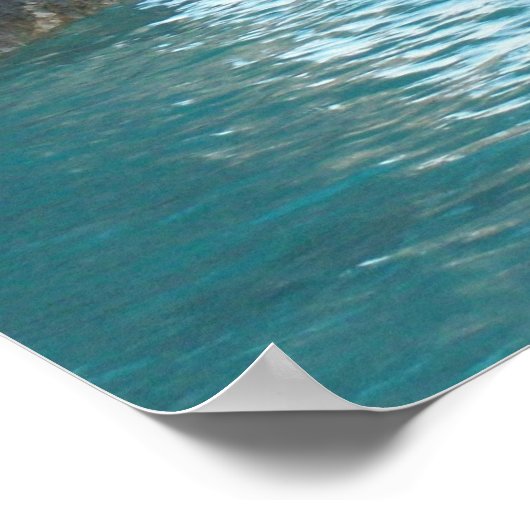 Horseshoe Beach Bermuda Poster (Ecke)